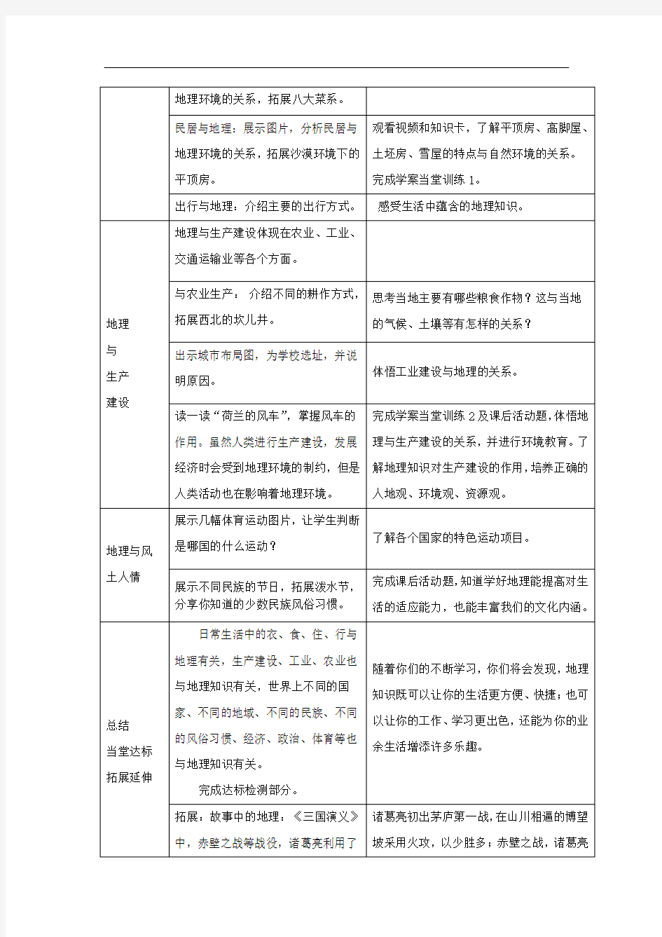 湘教版七年级地理上册1.1  我们身边的地理 教案