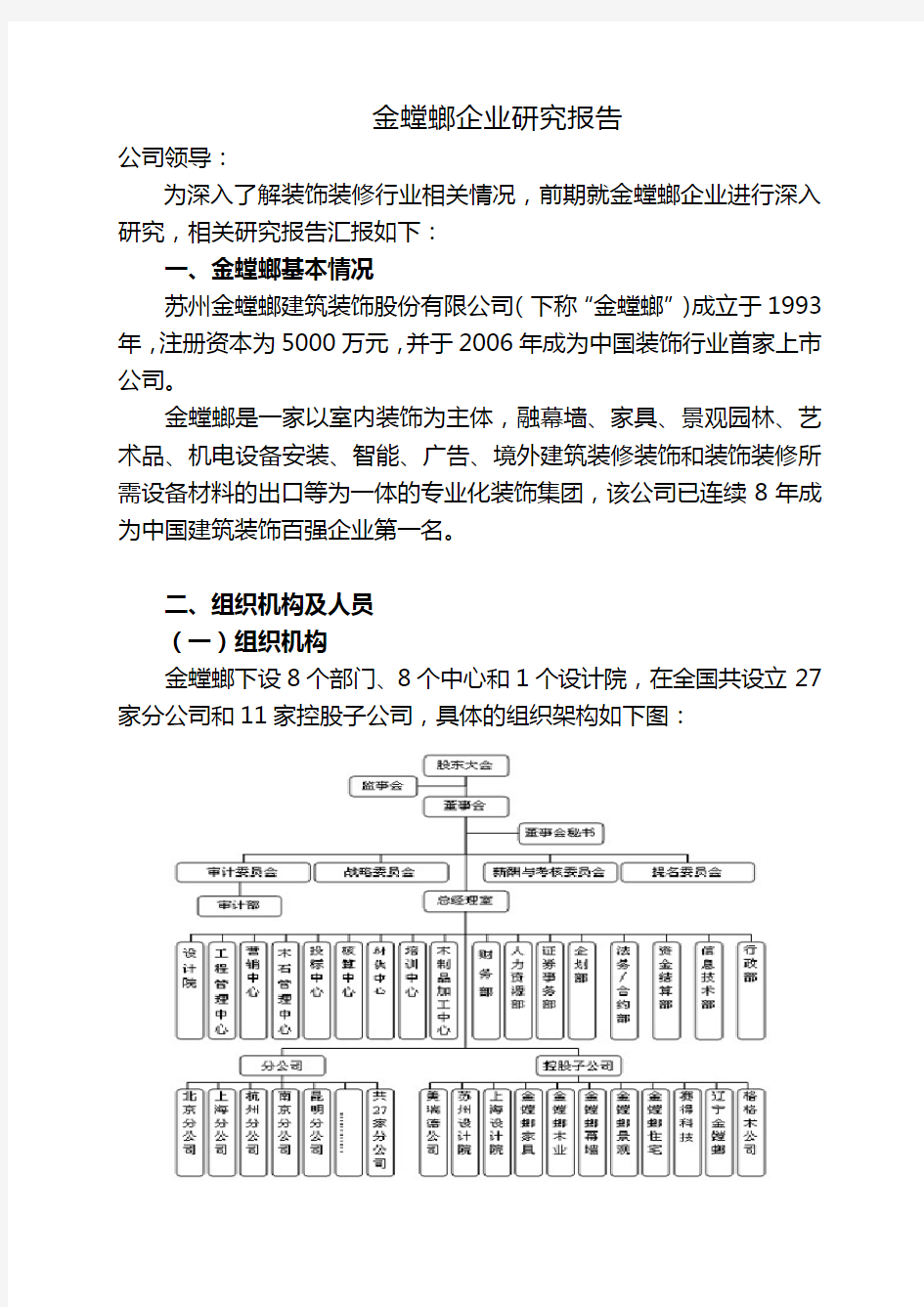 金螳螂企业分析