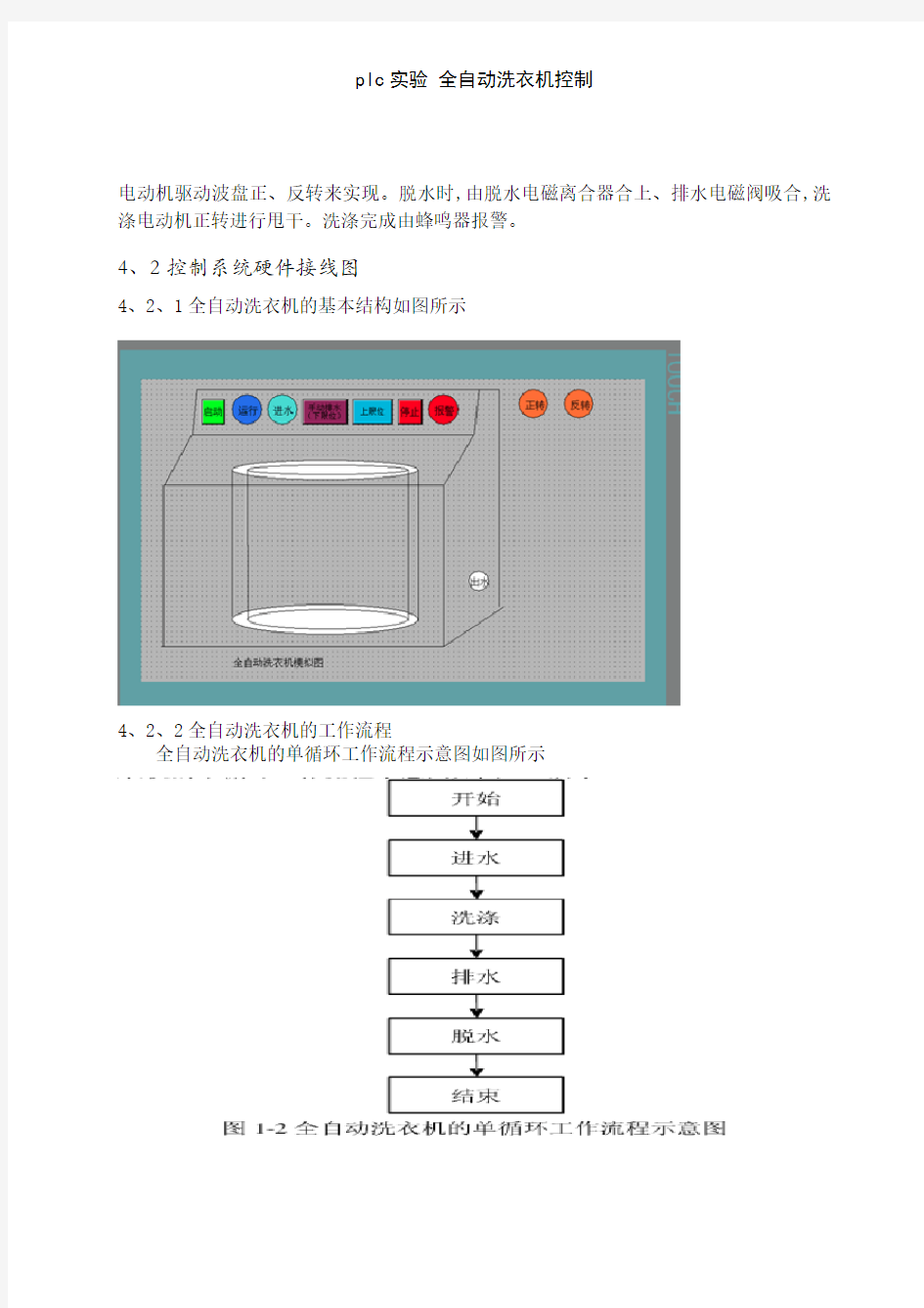 plc实验 全自动洗衣机控制