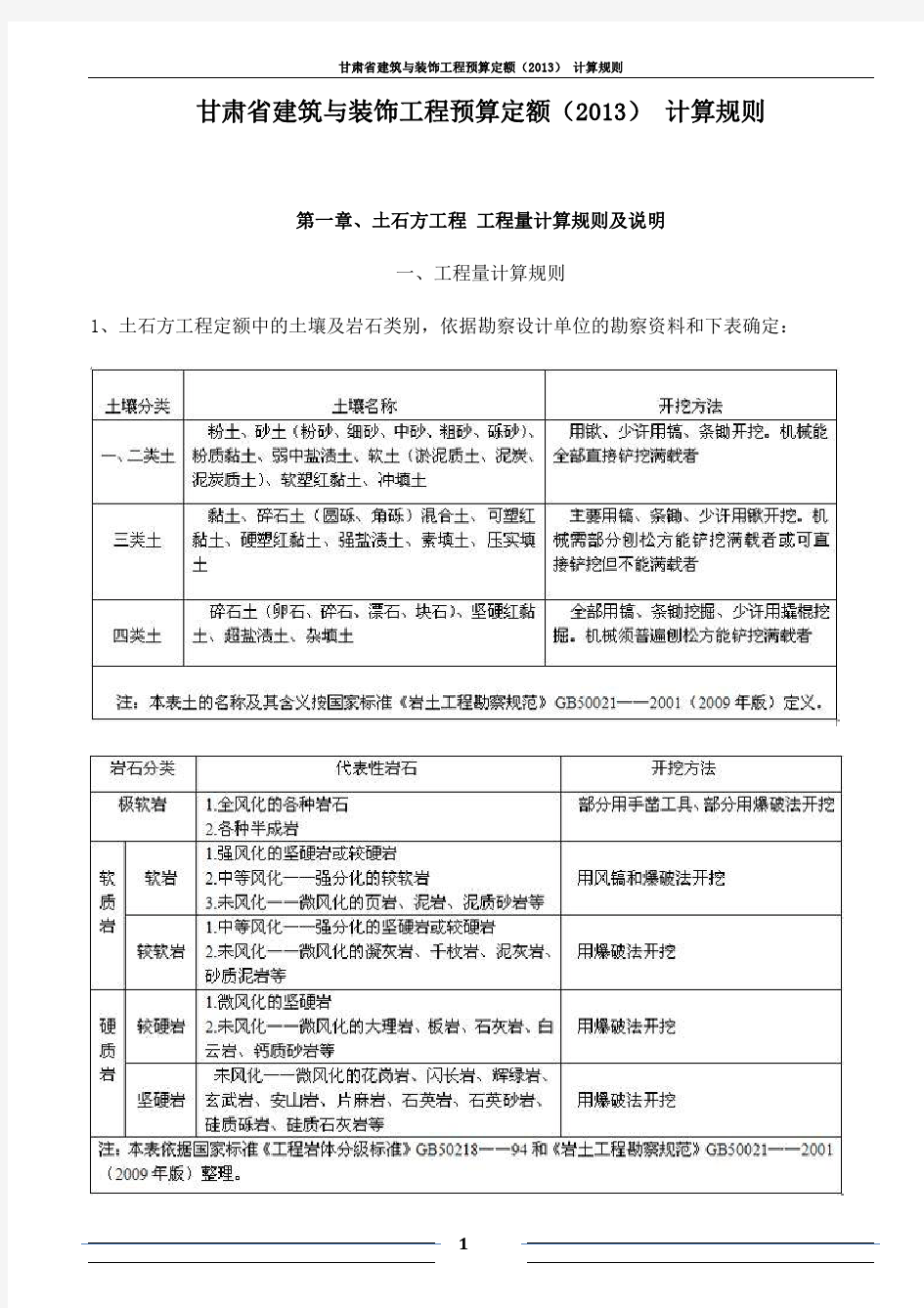 2013甘肃省建筑与装饰工程预算定额-PDF版