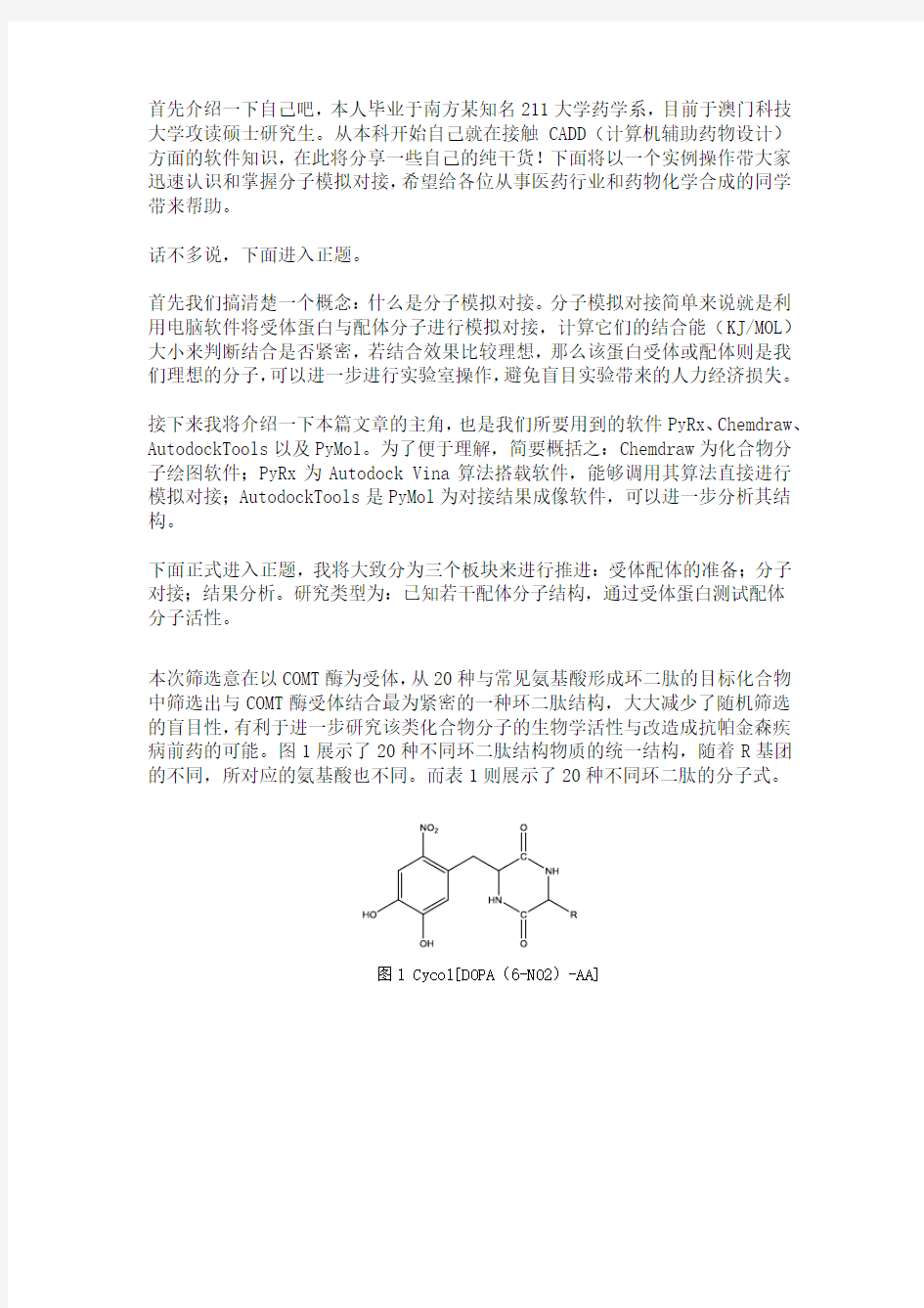 10分钟教你掌握分子对接模拟软件(医药向)