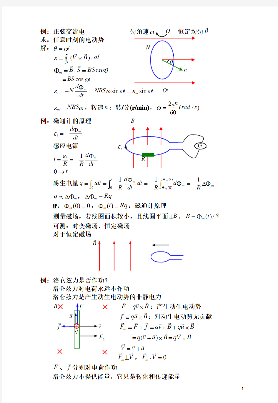 感生电动势与涡旋电场