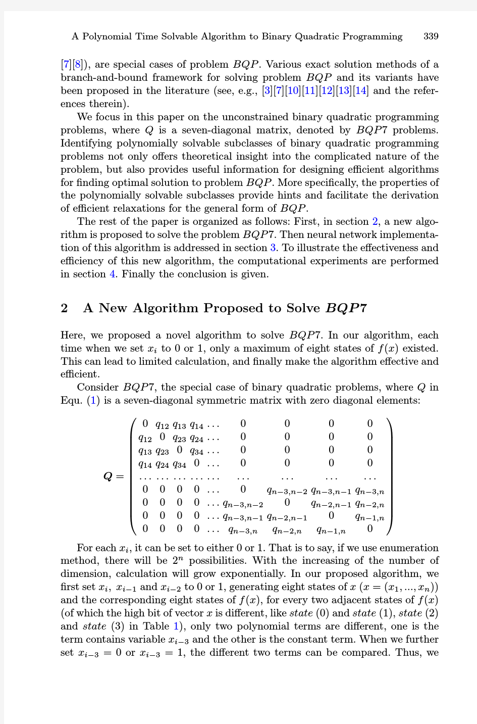 A Polynomial Time Solvable Algorithm to Binary Quadratic Programming Problems wi.