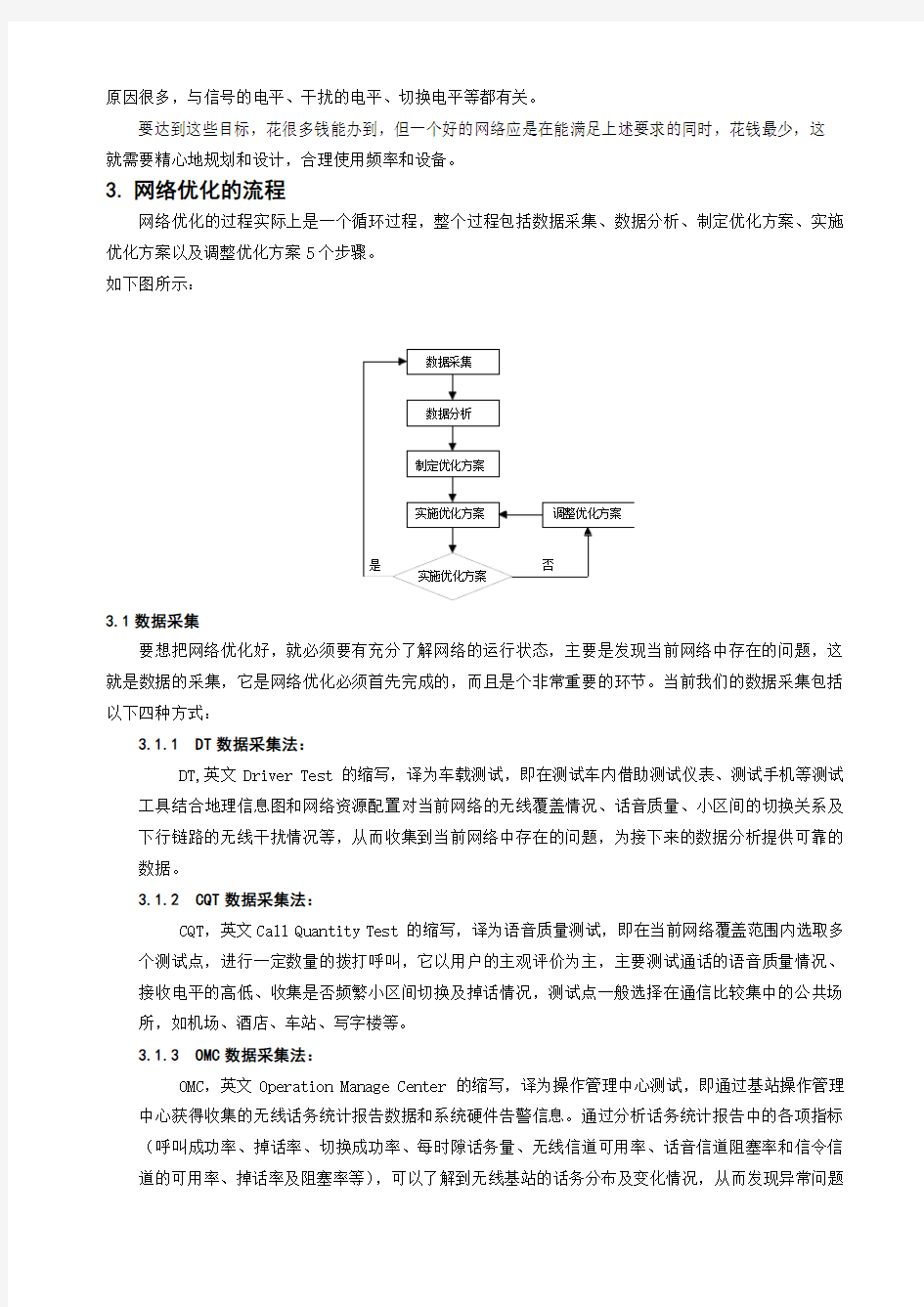 浅谈移动通信网络优化