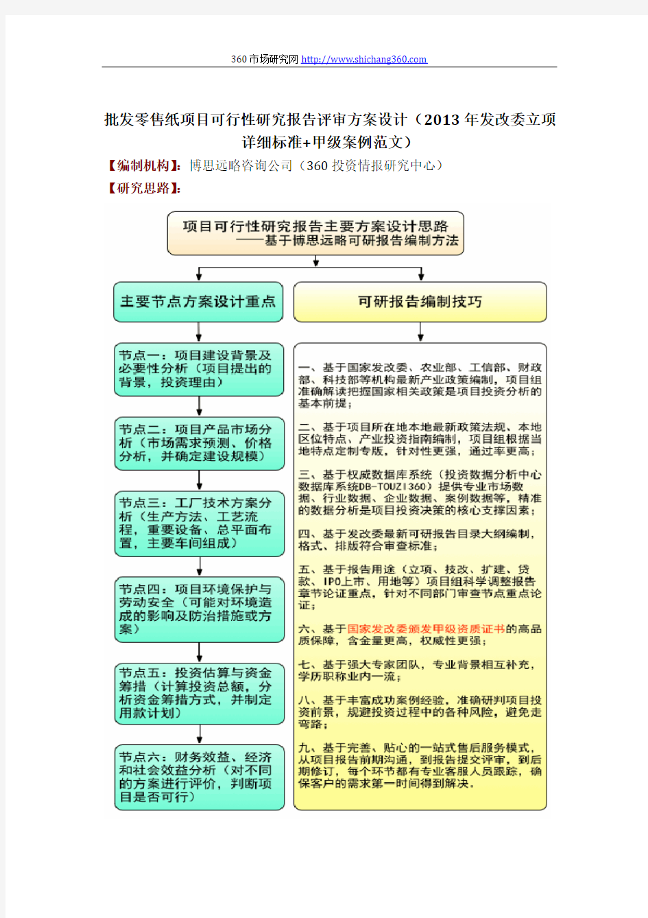 批发零售纸项目可行性研究报告评审方案设计(2013年发改委立项详细标准+甲级案例范文)