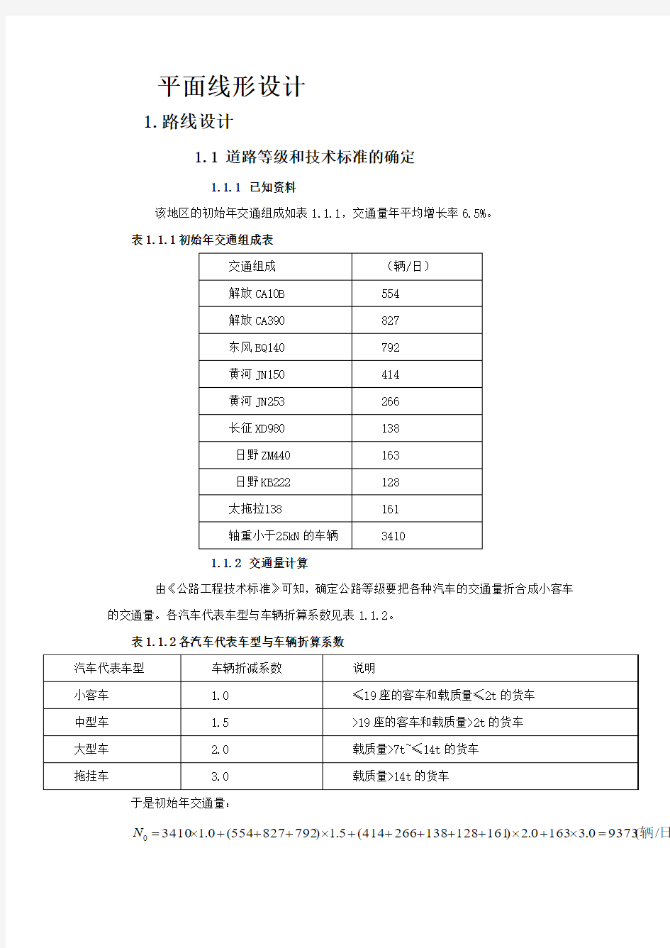 平曲线+纵断面设计