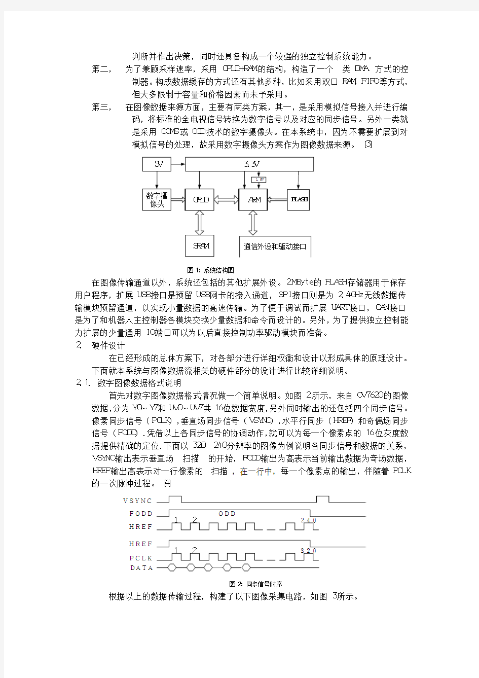 基于ARM和CPLD的嵌入式数字图像处理系统