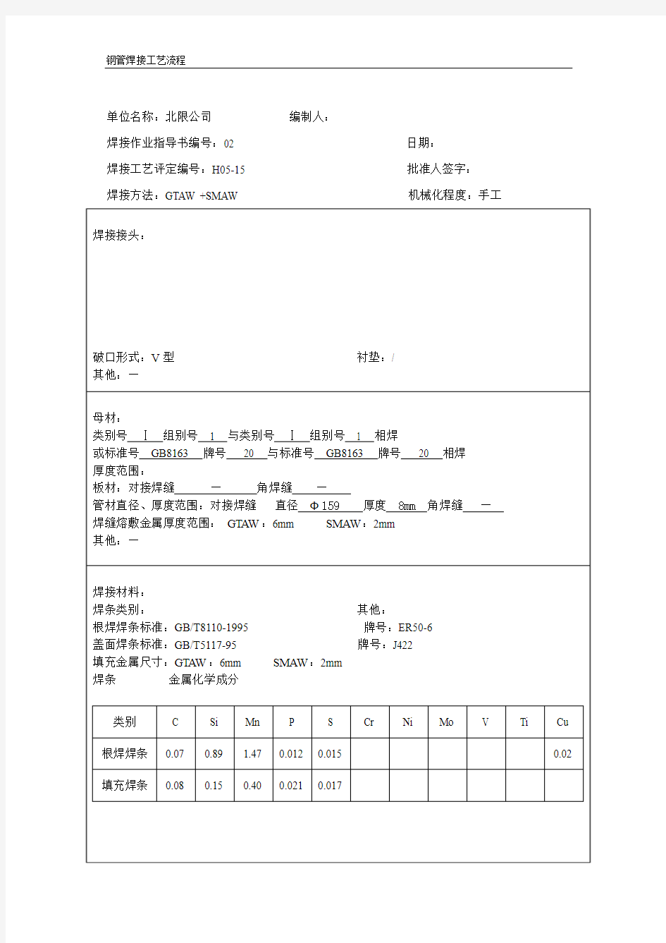 钢管焊接工艺流程(实际)