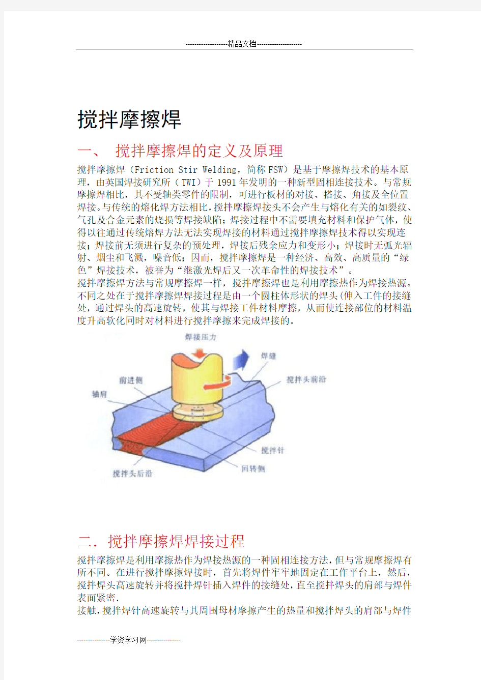 搅拌摩擦焊资料