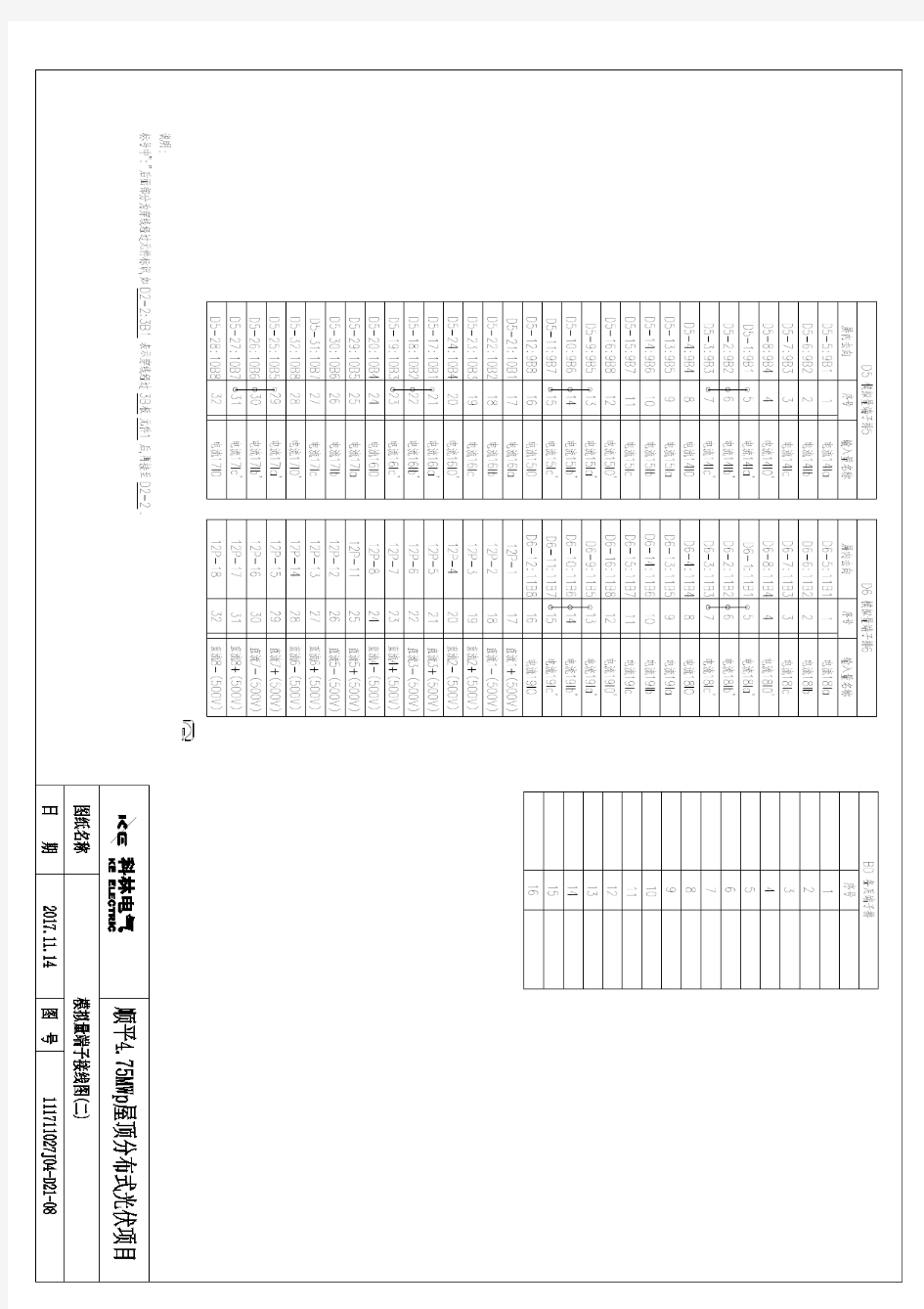 模拟量端子接线图二