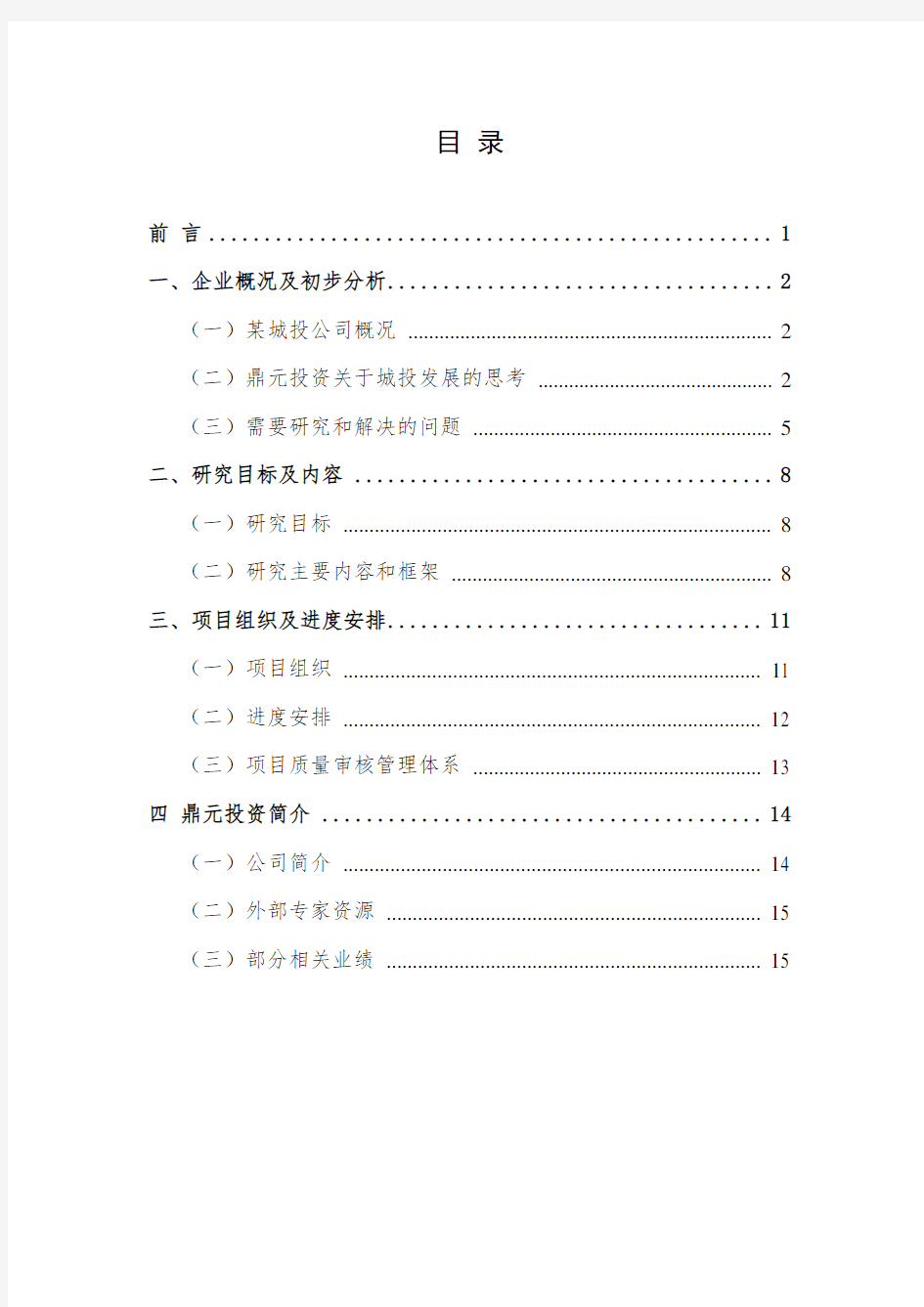 某城投公司战略规划