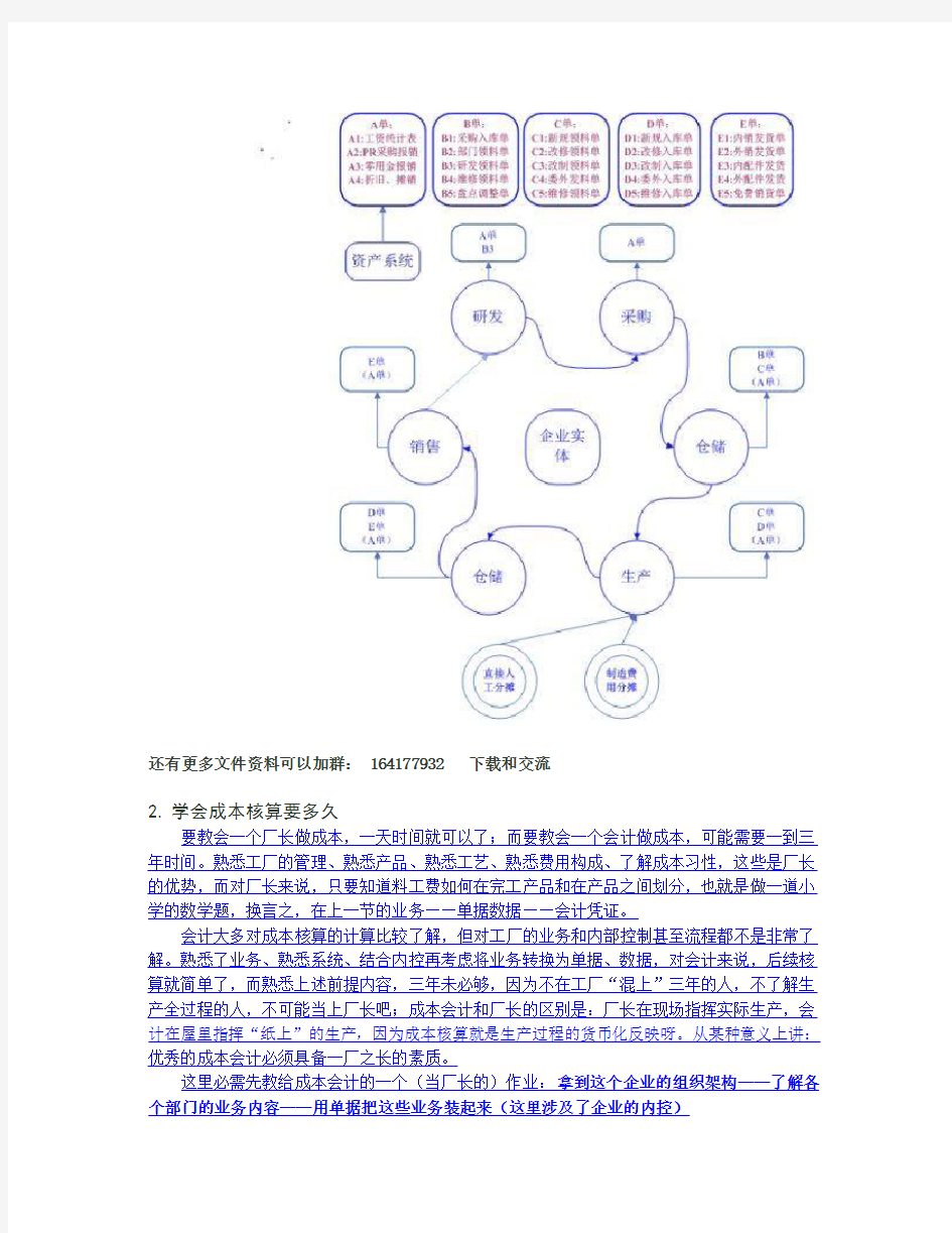 制造业成本会计的实战案例