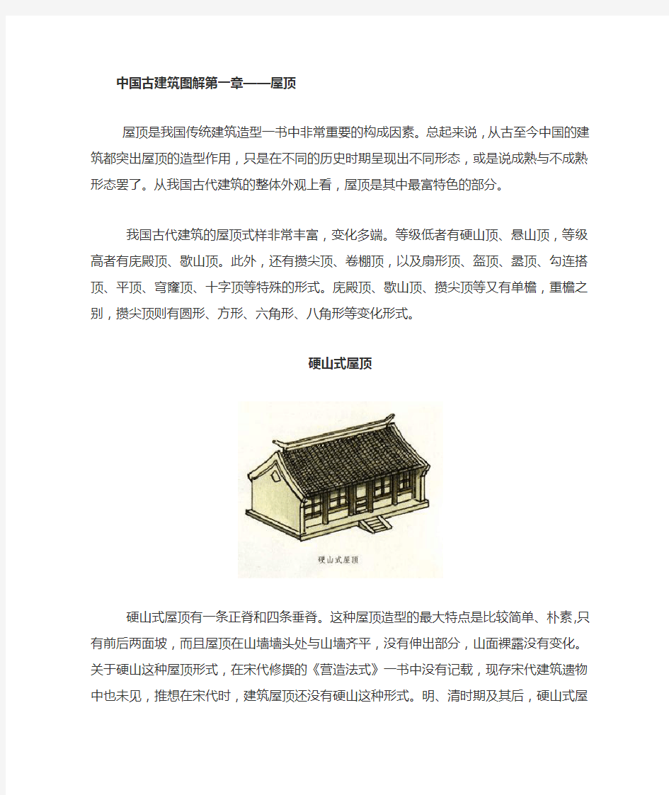 中国古建筑图案详解-屋顶