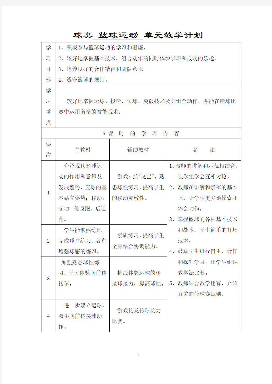 小学篮球社团活动记录