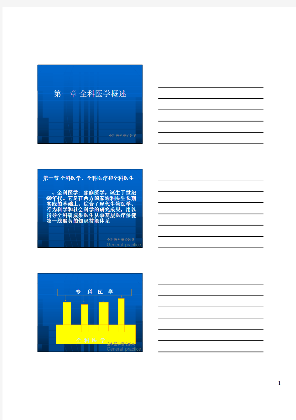 第1章 全科医学概述