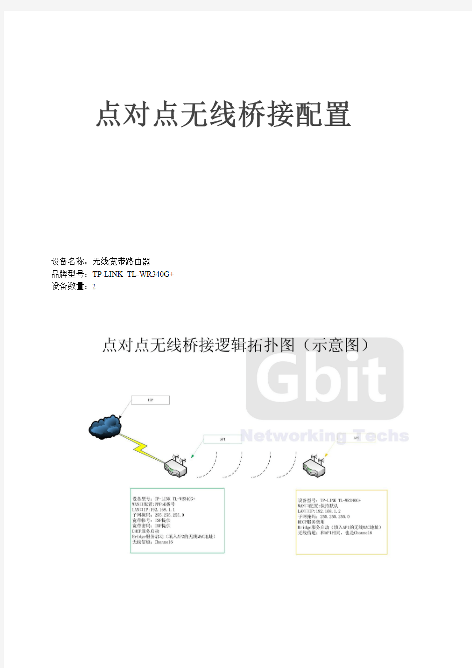 无线路由器点对点无线桥接配置的方法