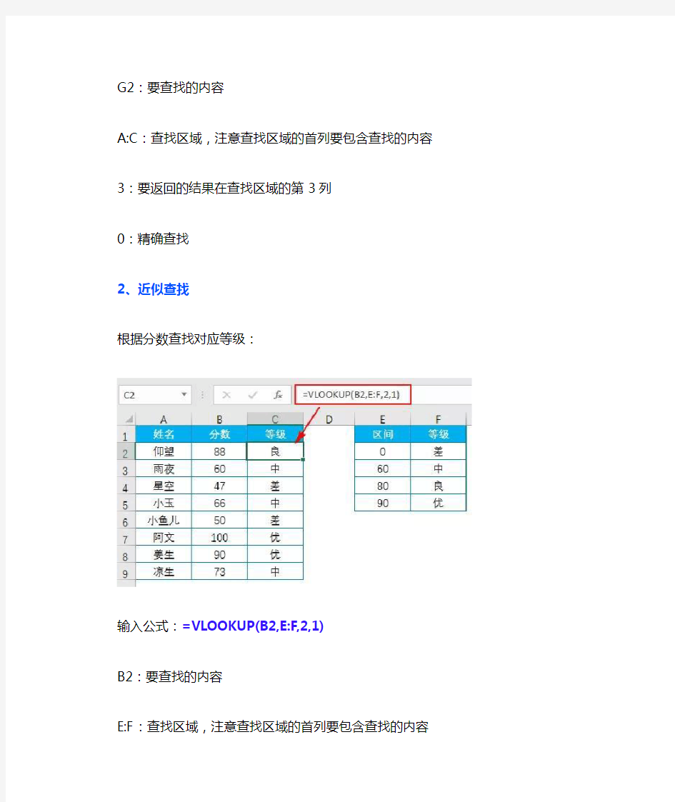 VLOOKUP函数最全应用案例