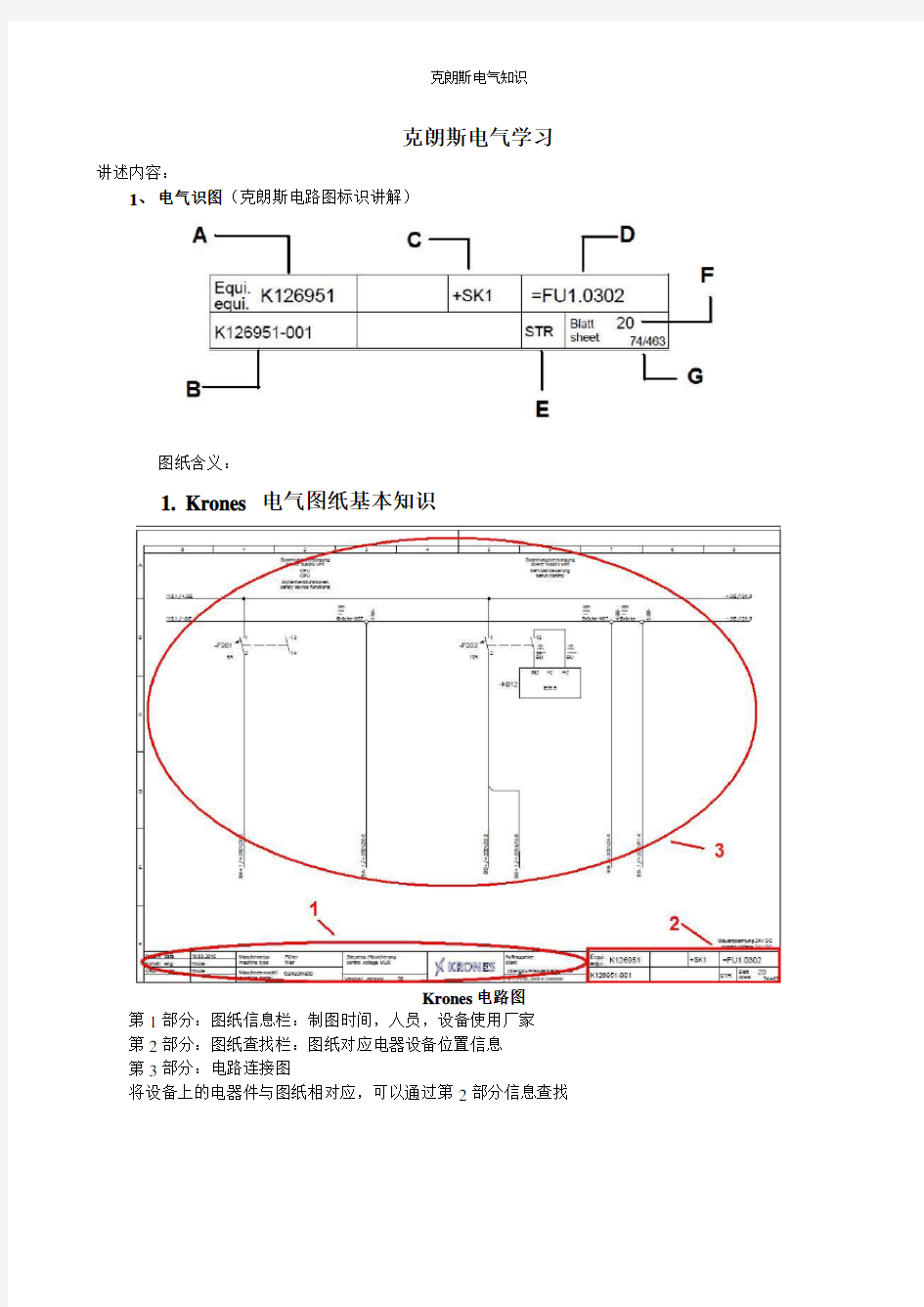 克朗斯电气知识