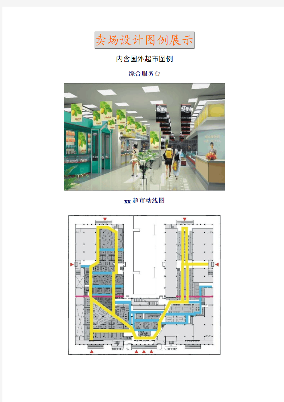 卖场设计图例展示-含国外超市图片