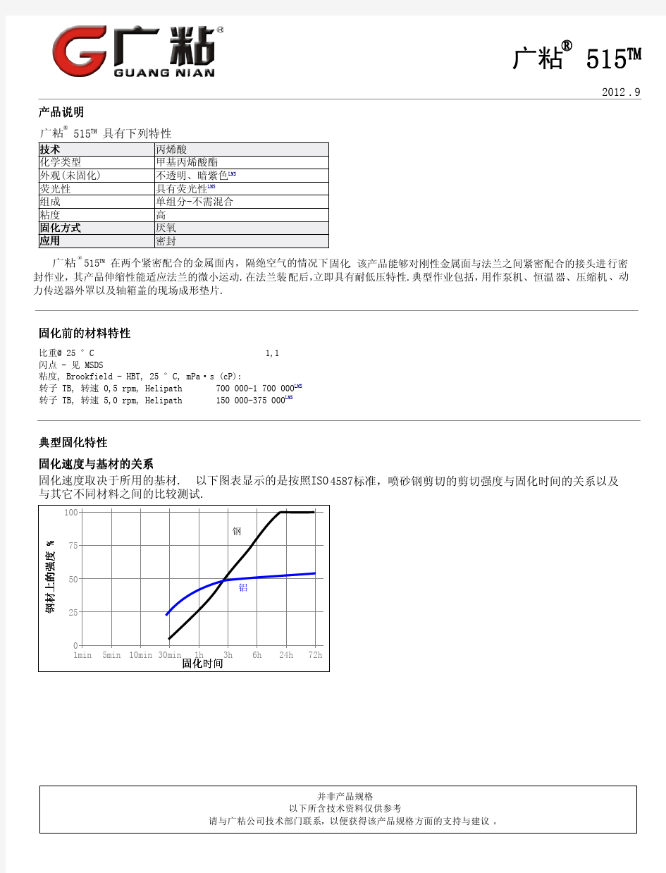 515厌氧密封胶 MSDS