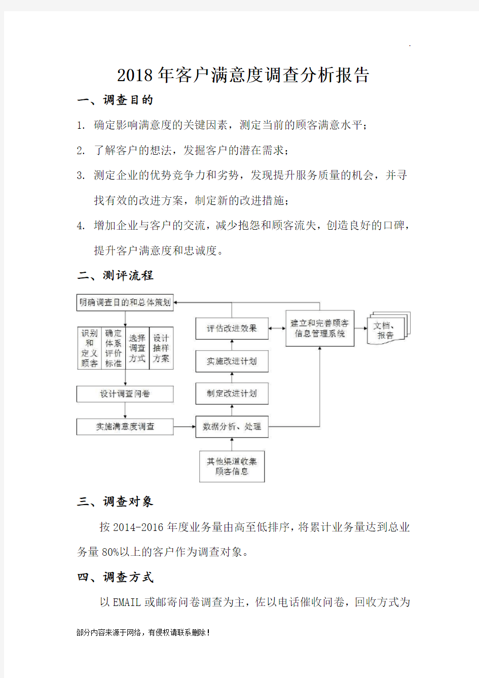 客户满意度调查分析报告