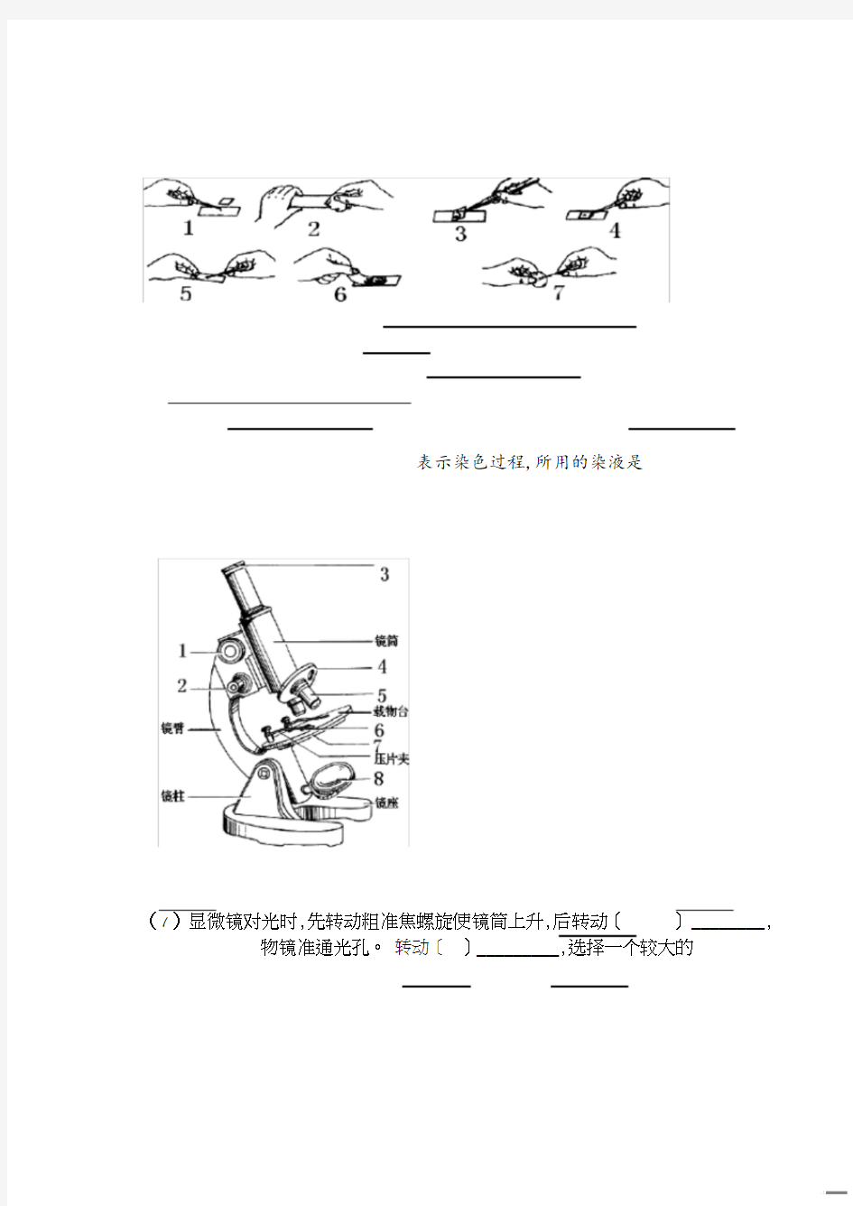 中考生物重点识图题.pdf