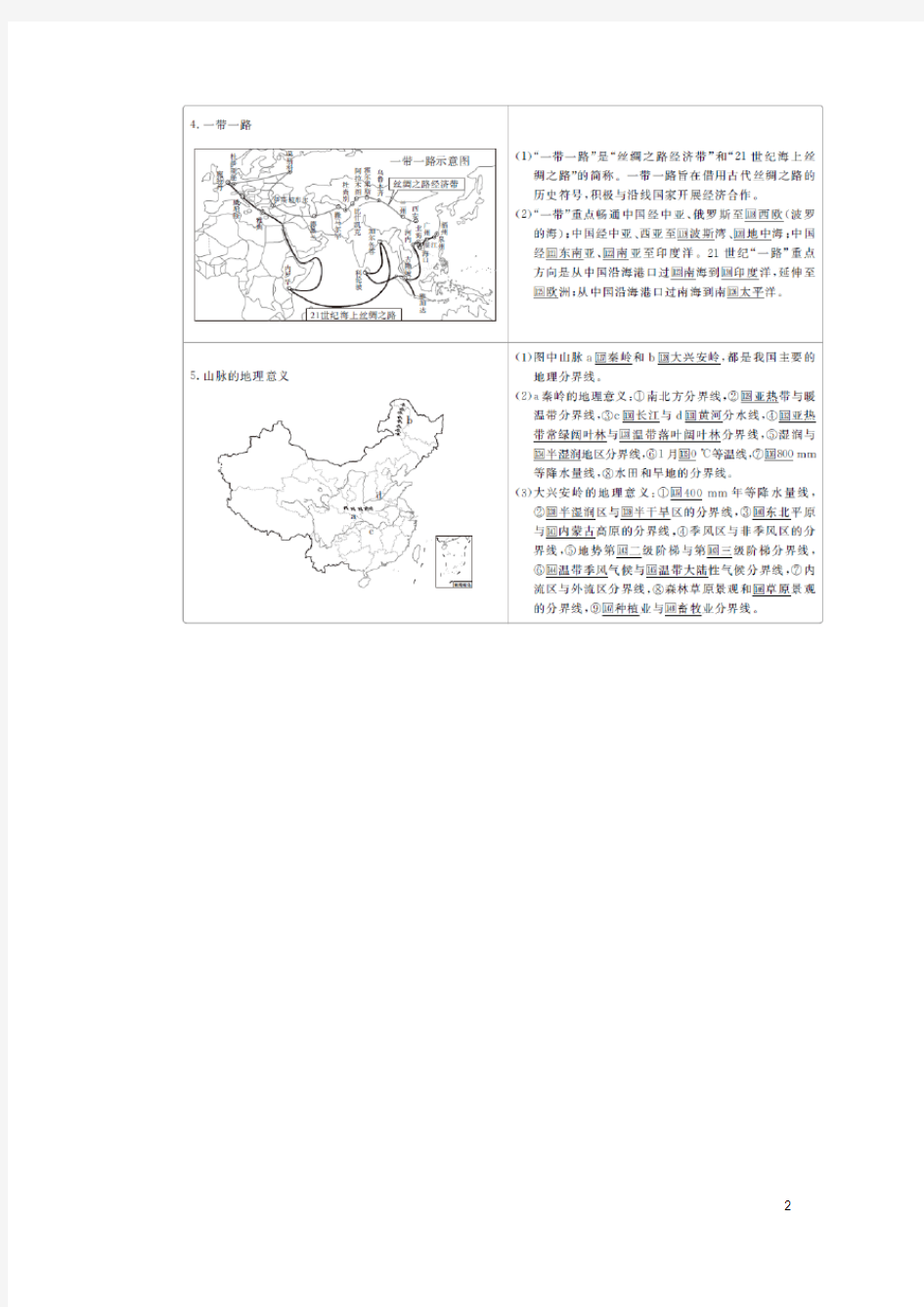 高中地理区域地理第5章中国地理分区第一节中国的区域差异练习含解析新人教版