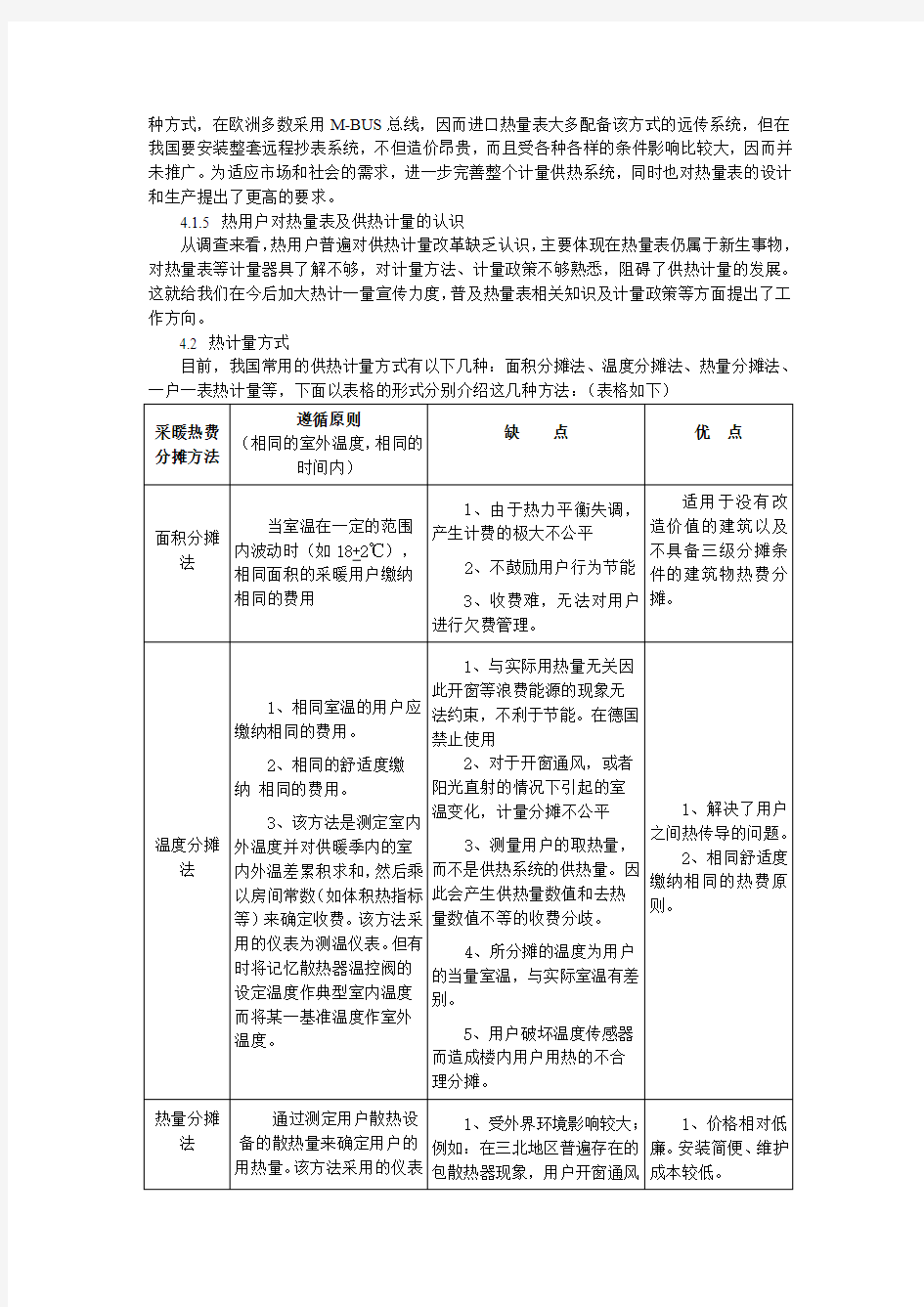   热计量表在应用中存在的问题及对策