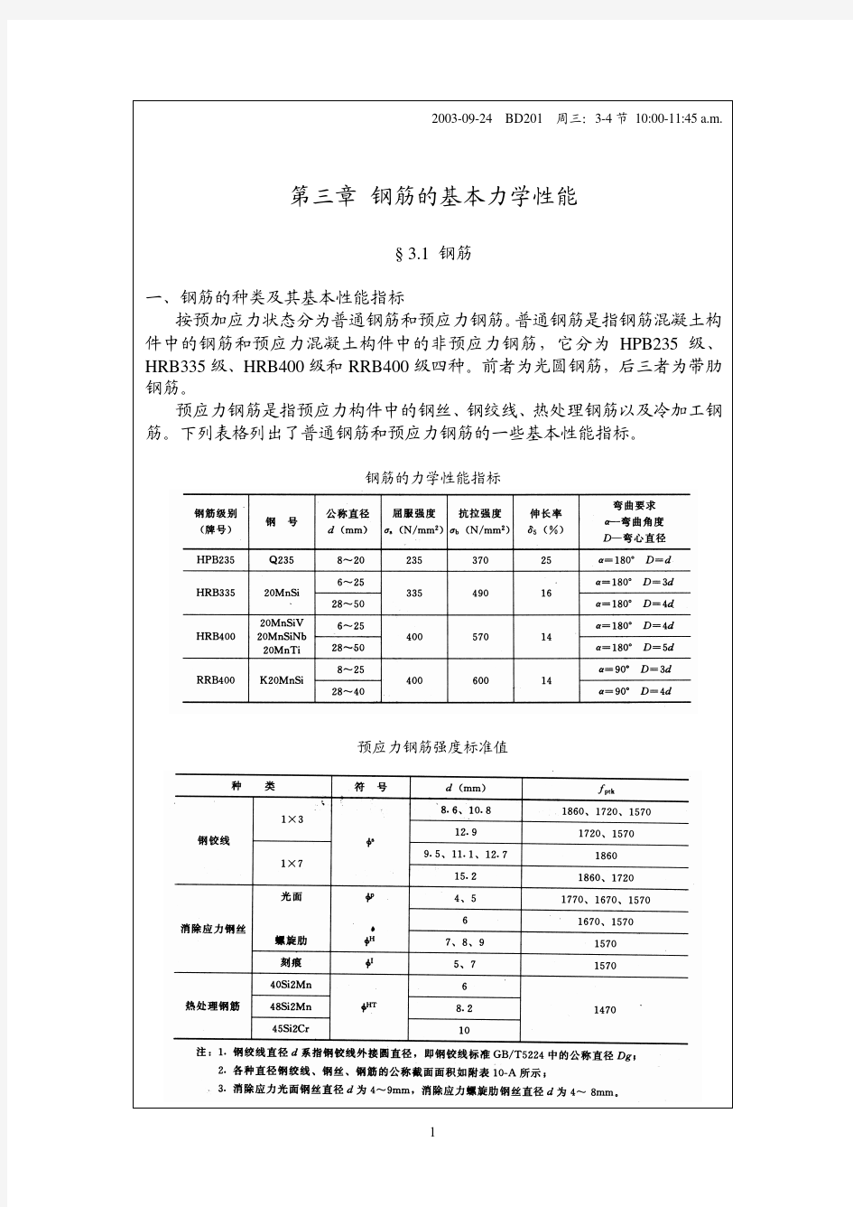 第3章 钢筋的基本力学性能