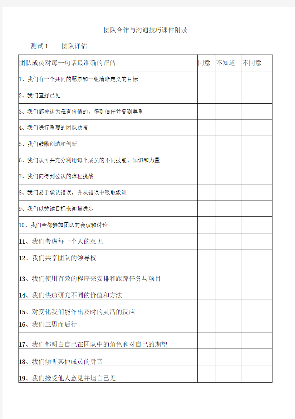 团队合作与沟通技巧