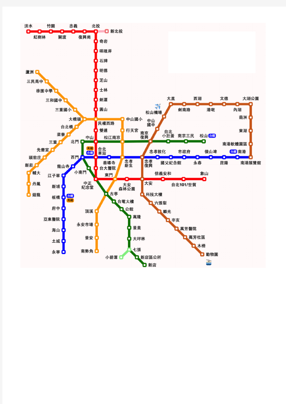 台湾旅游实用地图打印(自由行攻略)