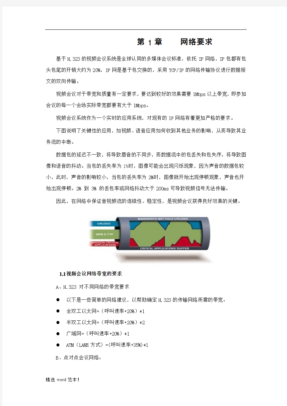 视频会议网络需求