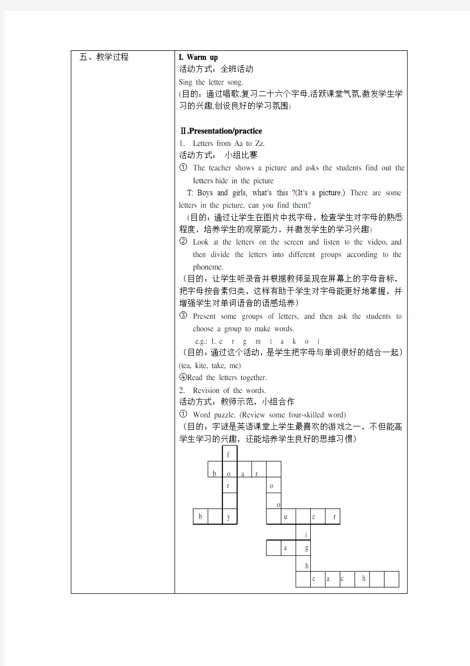 小学英语优质课教案集