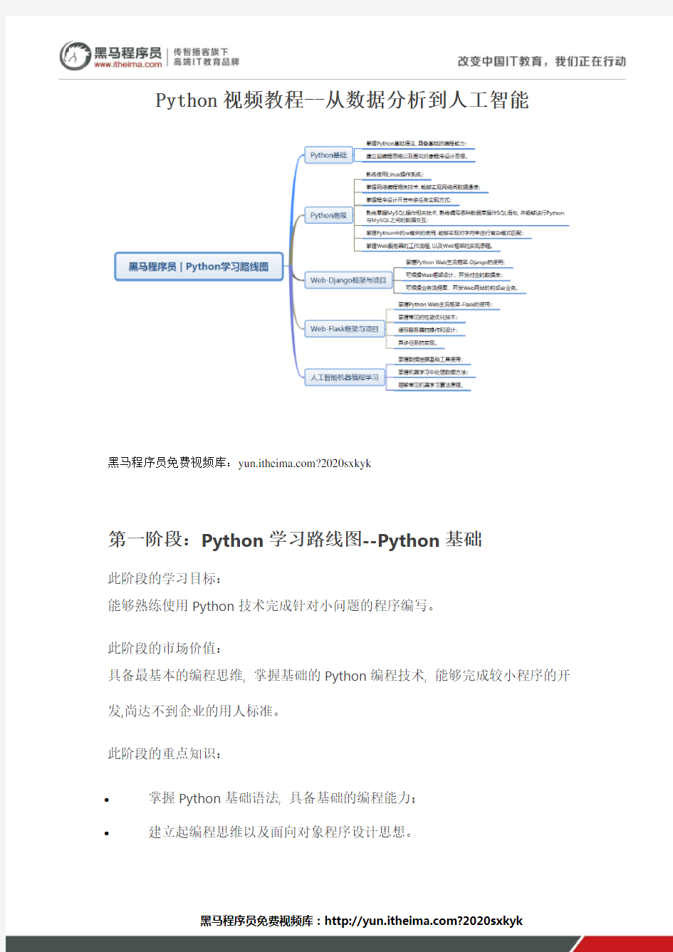 Python视频教程--从数据分析到人工智能