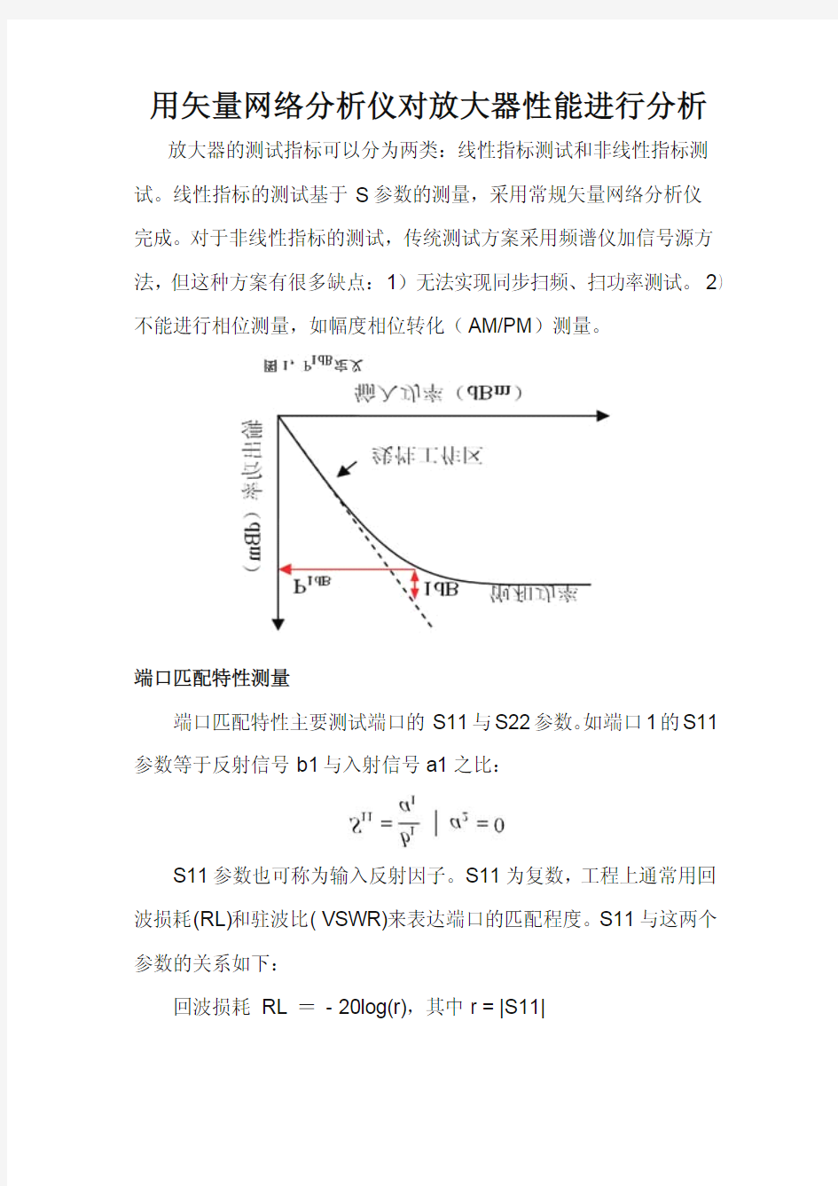 放大器参数测量方法