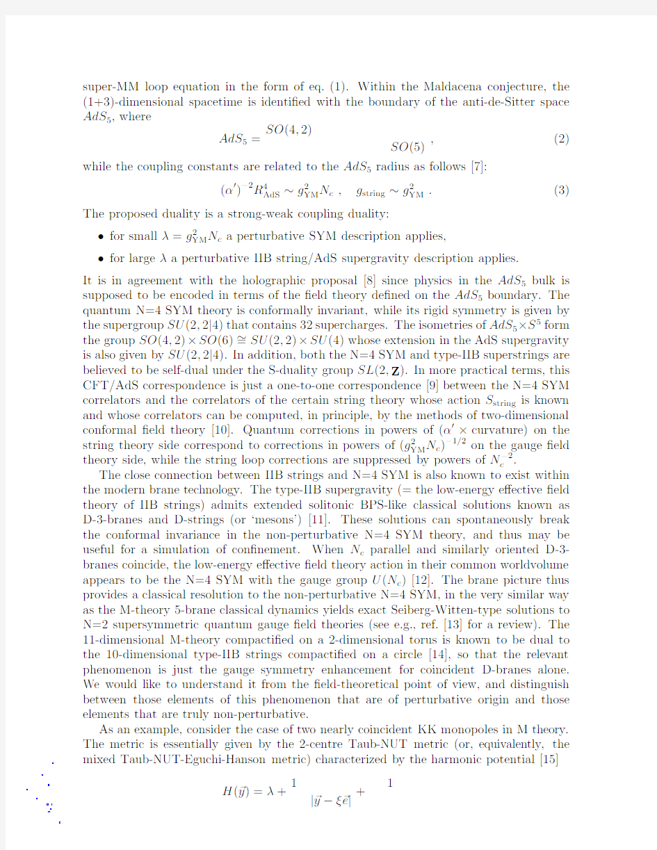 AdSCFT correspondence and coincident D-6-branes