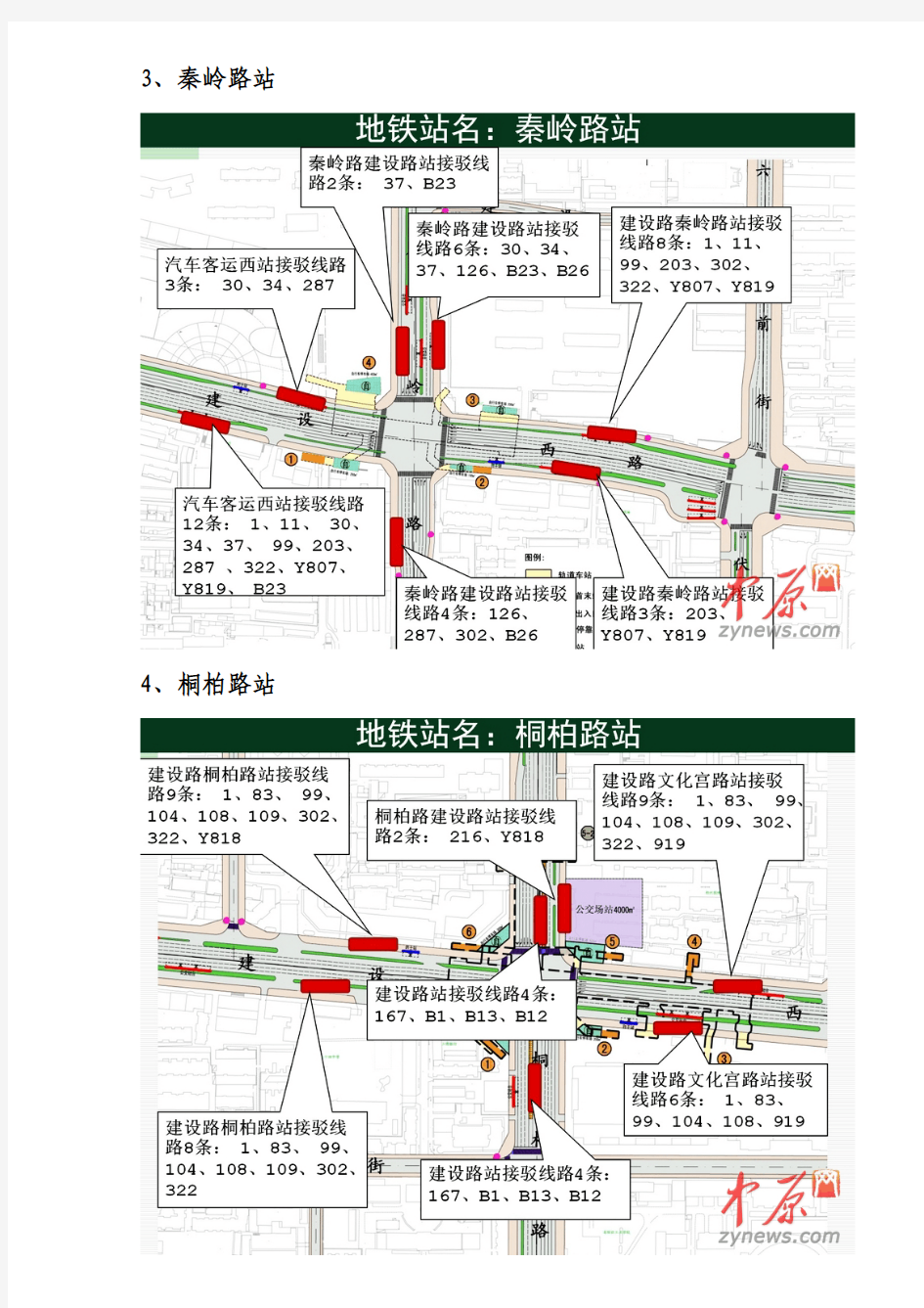 郑州地铁1号线20个站点公交换乘全攻略