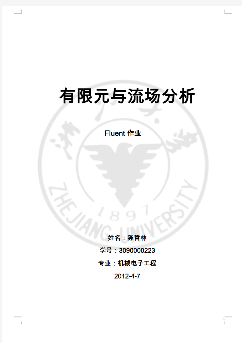 fluent报告