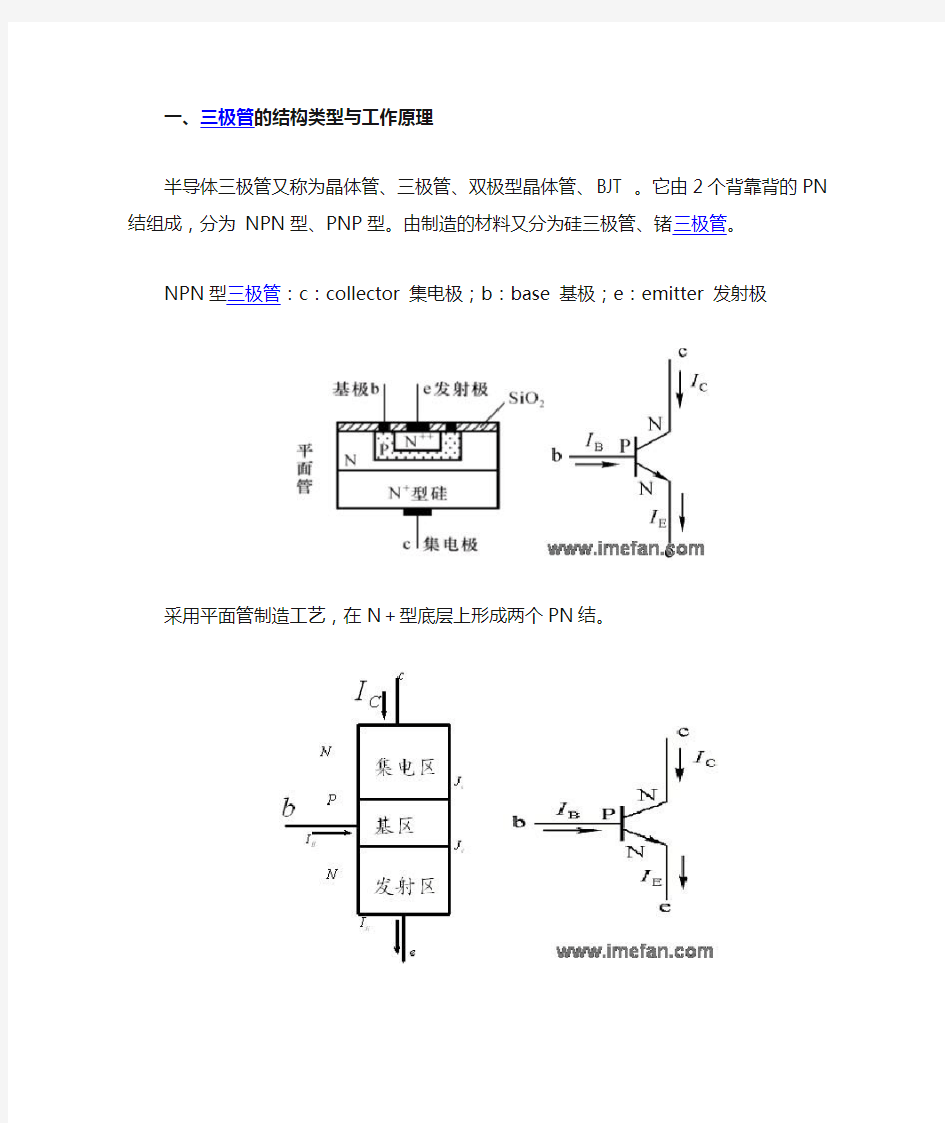 晶体三极管的结构特性与参数(精)