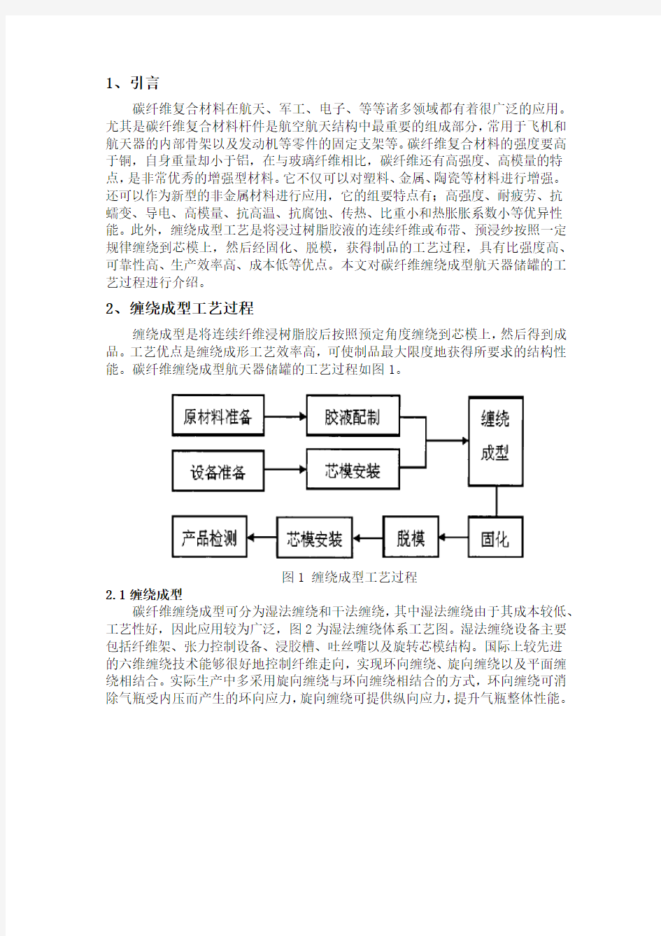 航天复合材料成型工艺概述