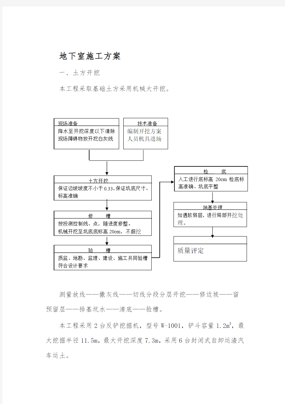 地下室施工方案