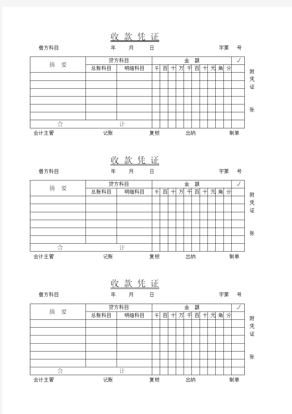 (完整版)凭证——收付转凭证样本