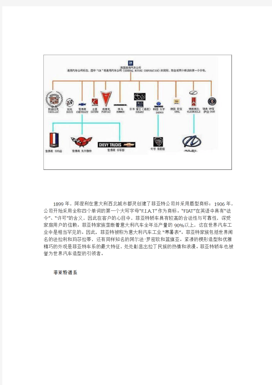 世界各大汽车公司旗下品牌及其标志【图】