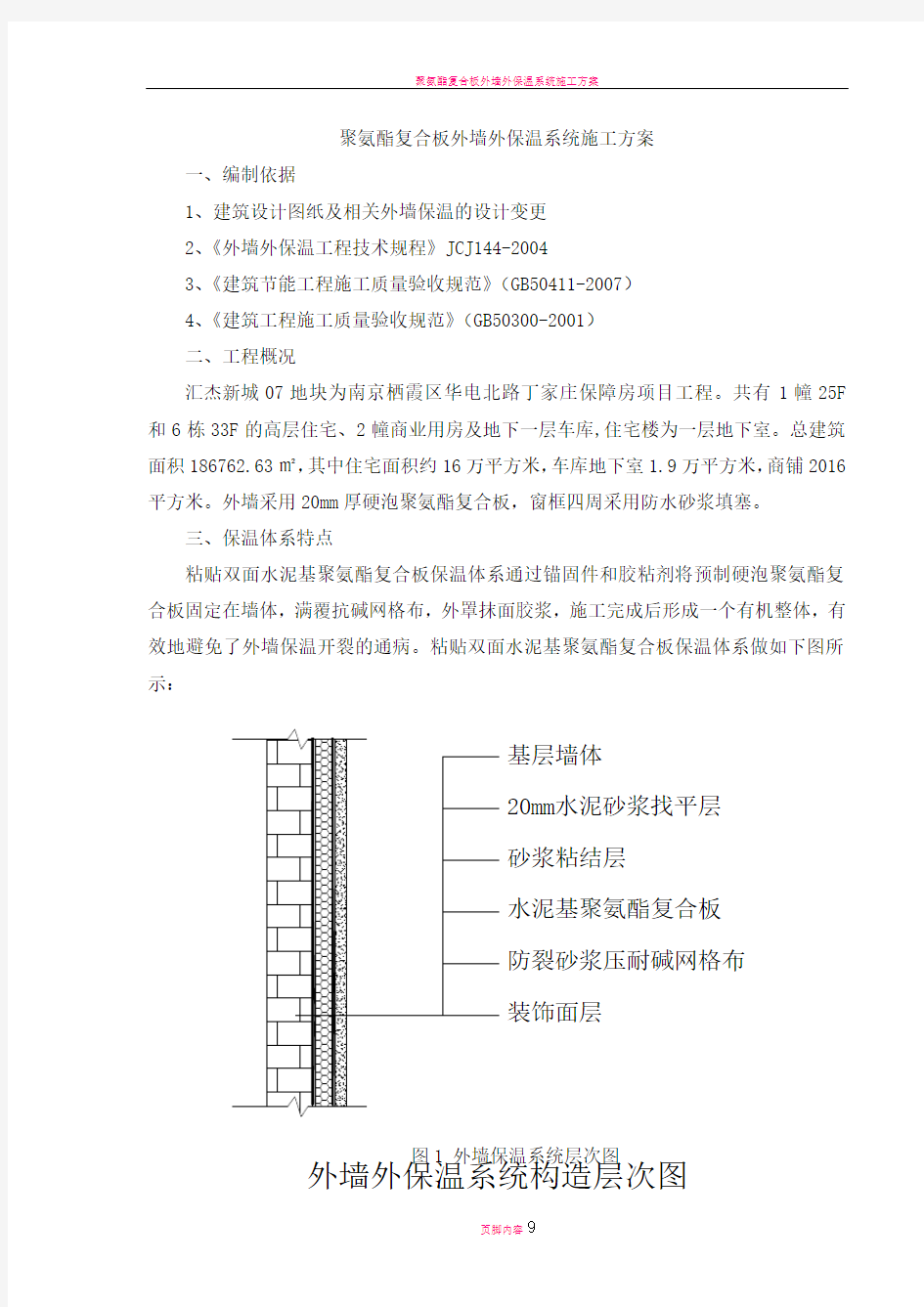 聚氨酯复合板外墙外保温系统施工方案(2)