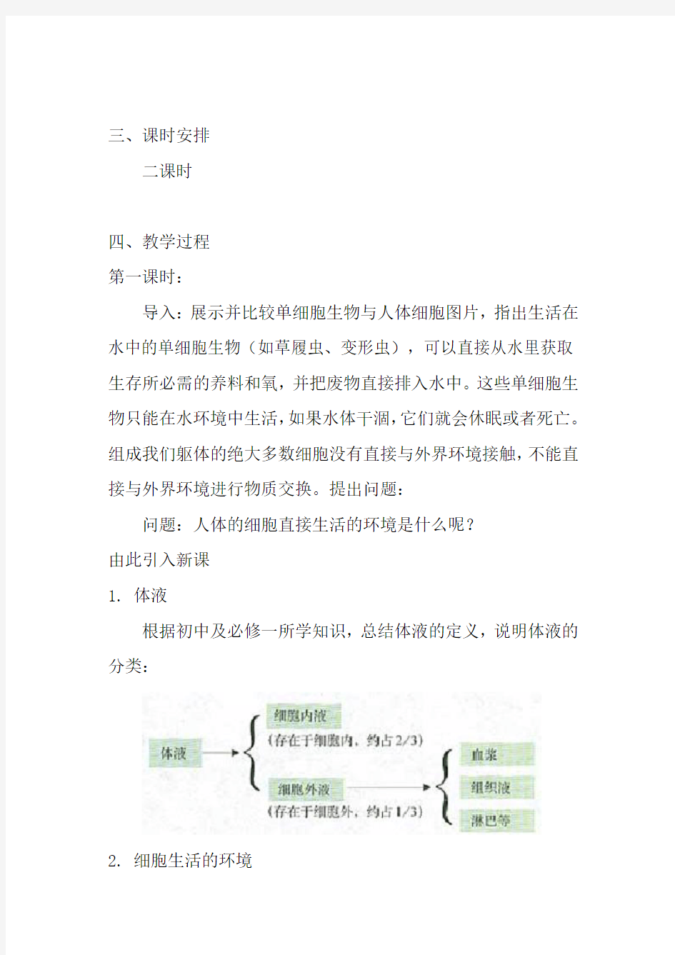 细胞生活的环境介绍