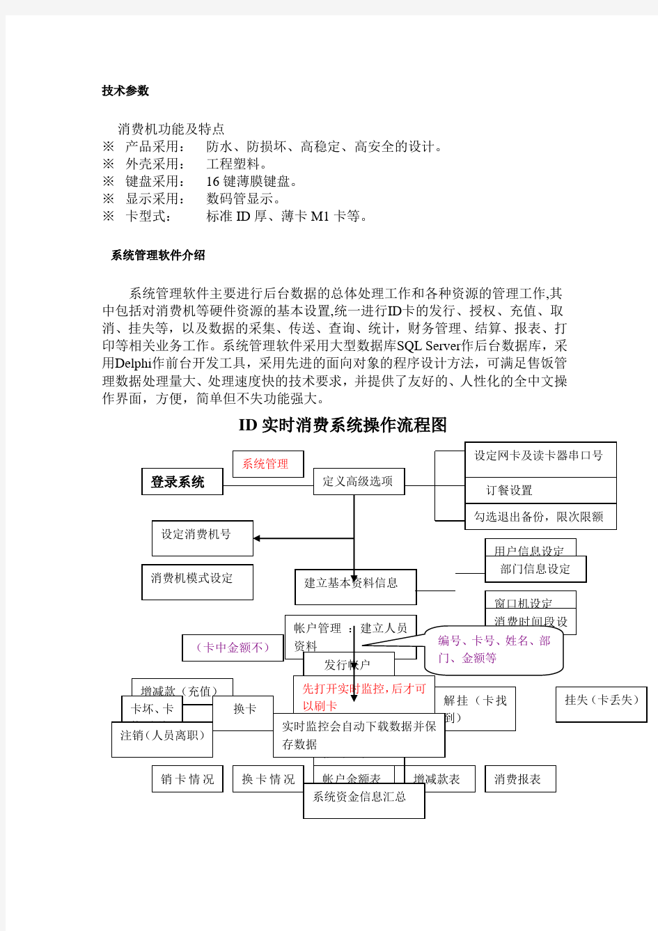 关于食堂售饭销售系统的安装方案