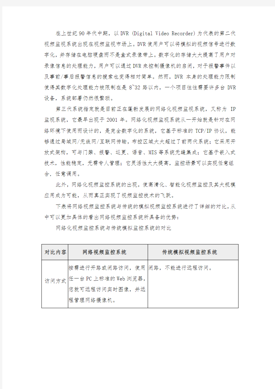 网络视频监控技术设计方案