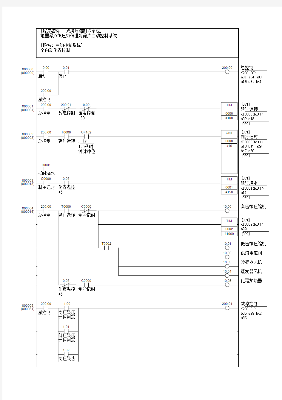 双级制冷控制系统