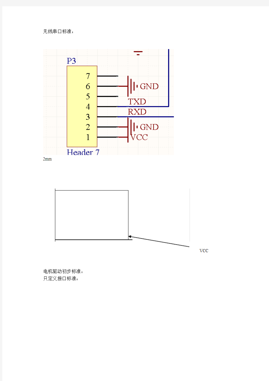 各个模块的接口电路