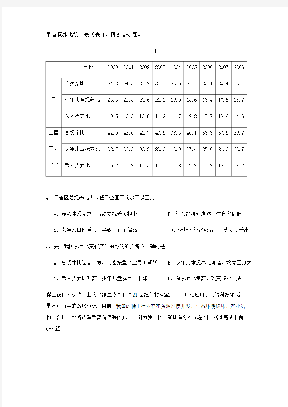 浙江省杭州市2019届高考地理模拟试题(含答案解析)